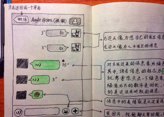 大學生為父母手繪微信使用說明書(組圖)